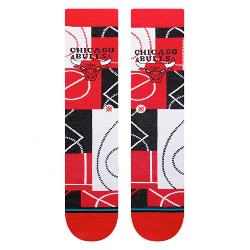 STANCE Chaussettes Homme Coton ZONE CHI Rouge Noir NBA