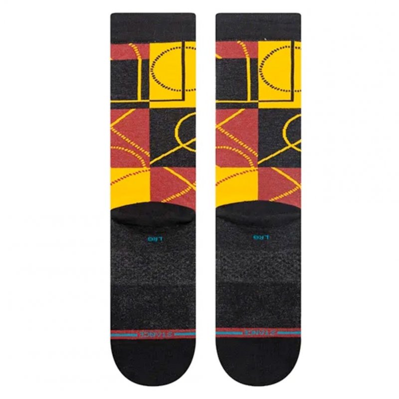 STANCE Chaussettes Homme Coton ZONE MIA Jaune Noir NBA