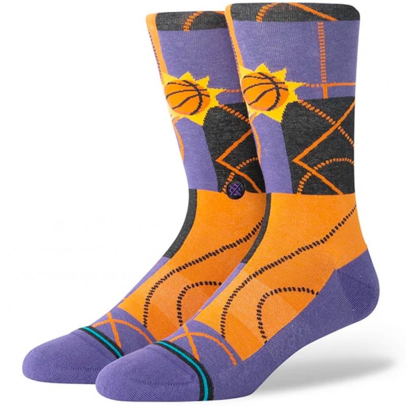 STANCE Chaussettes Homme Coton ZONE PHX Violet Orange NBA