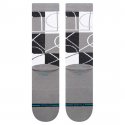 STANCE Chaussettes Homme Coton ZONE BKN Gris Blanc NBA