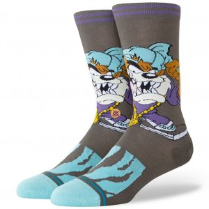 STANCE Chaussettes Homme Coton TAZ CREW Marron Ciel LOONEY TUNES