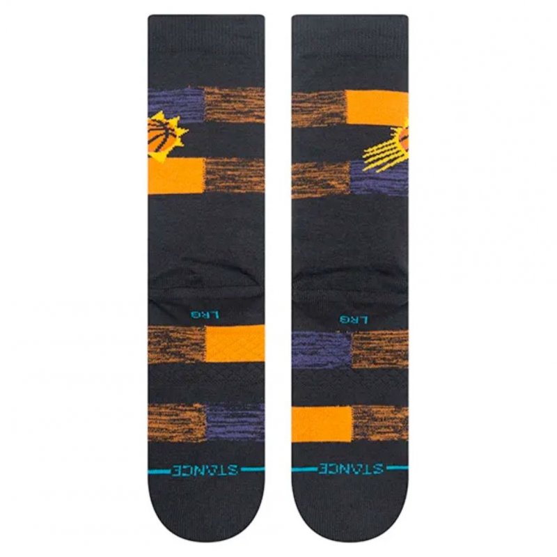 STANCE Chaussettes Homme Coton SUNS CRYPTIC Noir Orange NBA