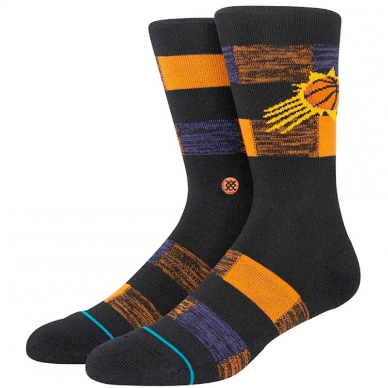 STANCE Chaussettes Homme Coton SUNS CRYPTIC Noir Orange NBA