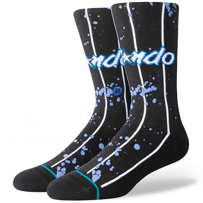 STANCE Chaussettes Homme Coton OVERSPRAY ORL Noir Ciel NBA