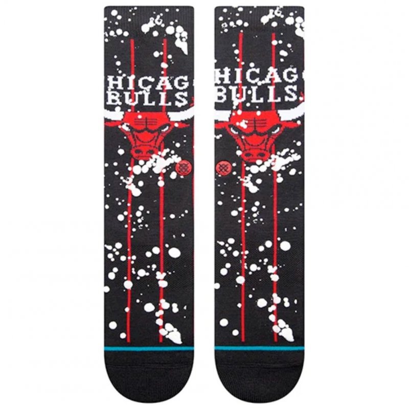 STANCE Chaussettes Homme Coton OVERSPRAY CHI Noir Rouge NBA