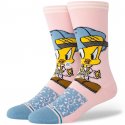 STANCE Chaussettes Homme Coton TWEETY CREW Rose Ciel LOONEY TUNES