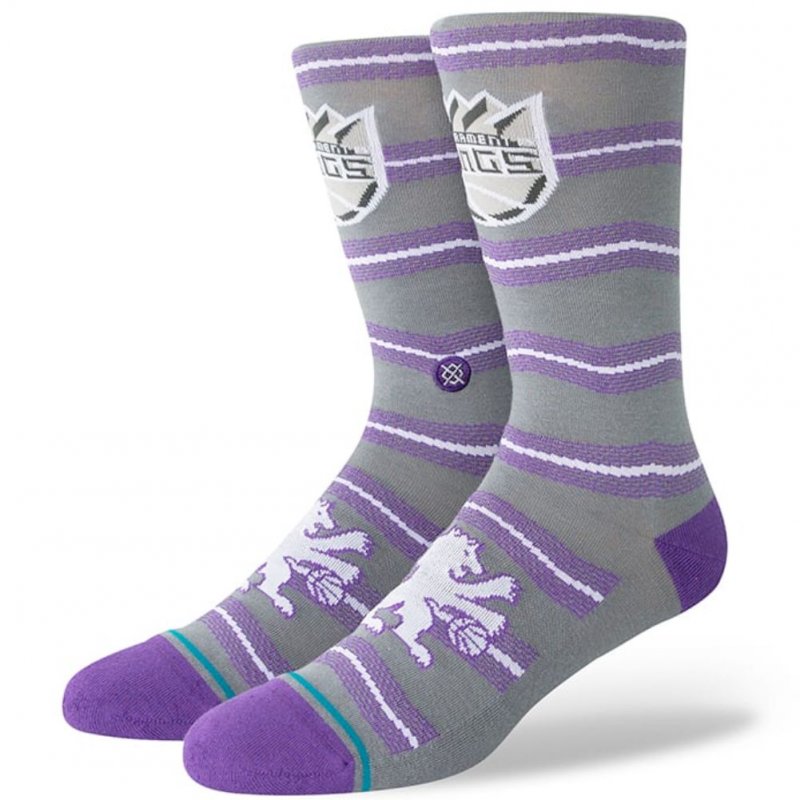 STANCE Chaussettes Homme Coton CE 2023 SAC Gris Violet NBA