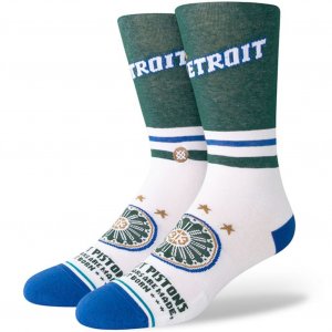 STANCE Chaussettes Homme Coton CE 2023 DET Vert Blanc NBA