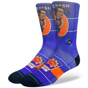 STANCE Chaussettes Homme Coton RETRO BIGHEAD NASH Violet Orange NBA