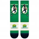 STANCE Chaussettes Homme Coton RETRO BIGHEAD KEMP Vert Blanc NBA