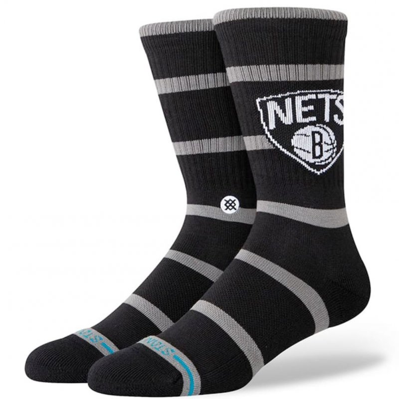 STANCE Chaussettes Homme Coton PREP BKN Noir Gris NBA