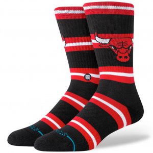 STANCE Chaussettes Homme Coton PREP CHI Noir Rouge NBA