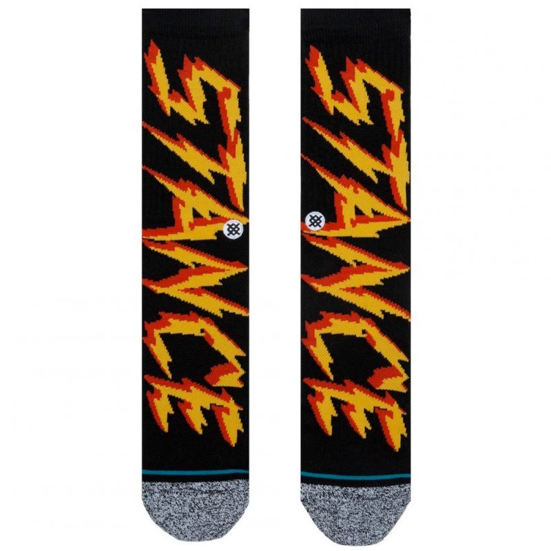 STANCE Chaussettes Homme Coton ELECTRIFIED Noir Jaune