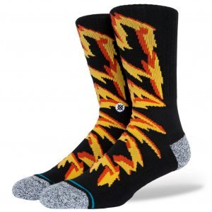 STANCE Chaussettes Homme Coton ELECTRIFIED Noir Jaune