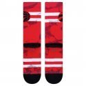 STANCE Chaussettes Homme Coton RAPTORS DYED Rouge Noir NBA