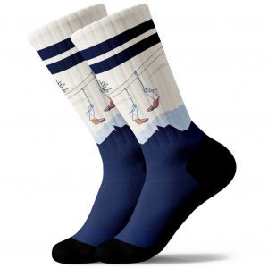 PULL IN Chaussettes Homme Coton EDENWEISS Blanc Bleu