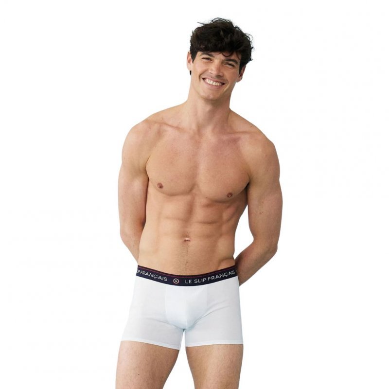 LE SLIP FRANÇAIS Boxer Homme Coton REDOUTABLE Blanc