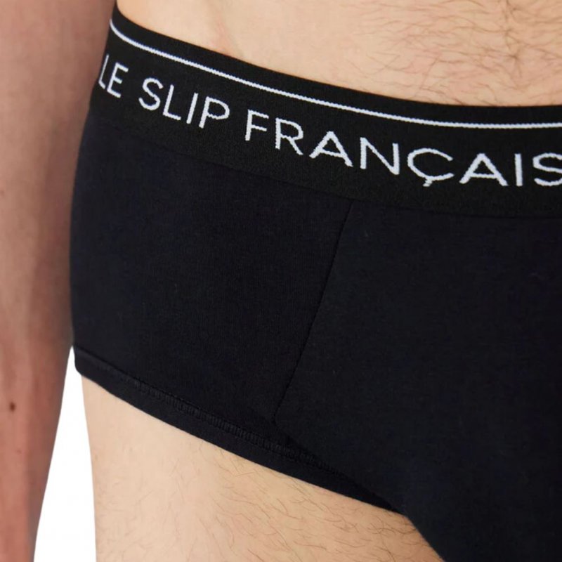 LE SLIP FRANÇAIS Slip Homme Coton INTREPIDE Noir