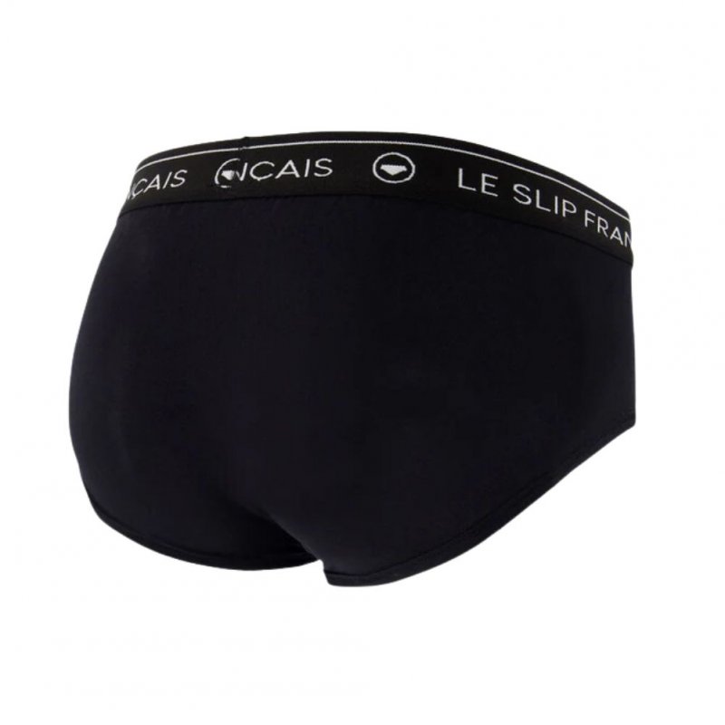 LE SLIP FRANÇAIS Slip Homme Coton INTREPIDE Noir