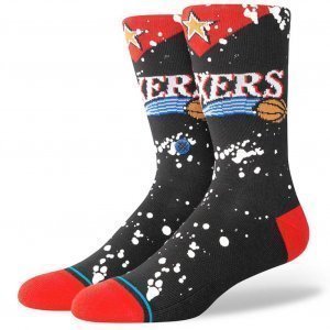 STANCE Chaussettes Homme Coton OVERSPRAY PHI Noir Blanc NBA