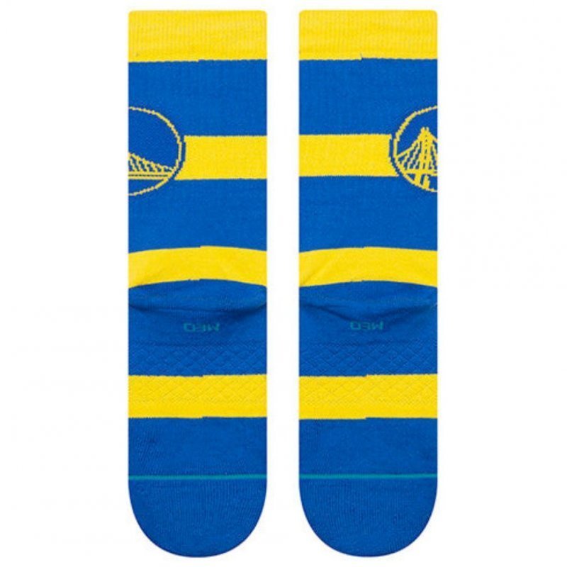 STANCE Chaussettes Homme Coton PREP GSW Bleu Jaune NBA