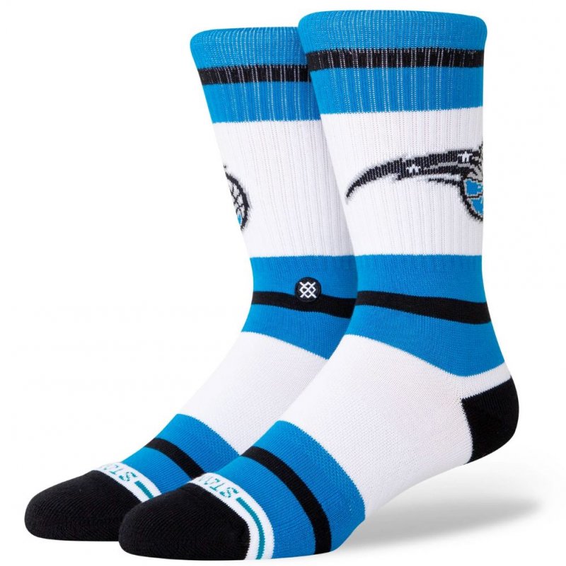 STANCE Chaussettes Homme Coton PREP ORL Blanc Bleu NBA