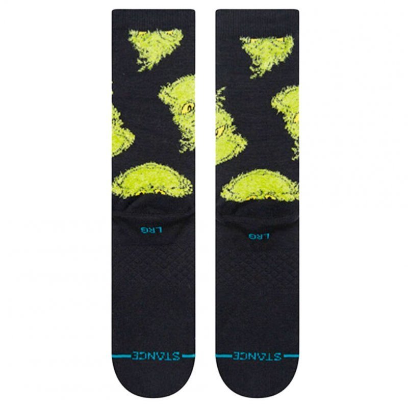 STANCE Chaussettes Homme Coton MEAN ONE Noir Vert DISNEY