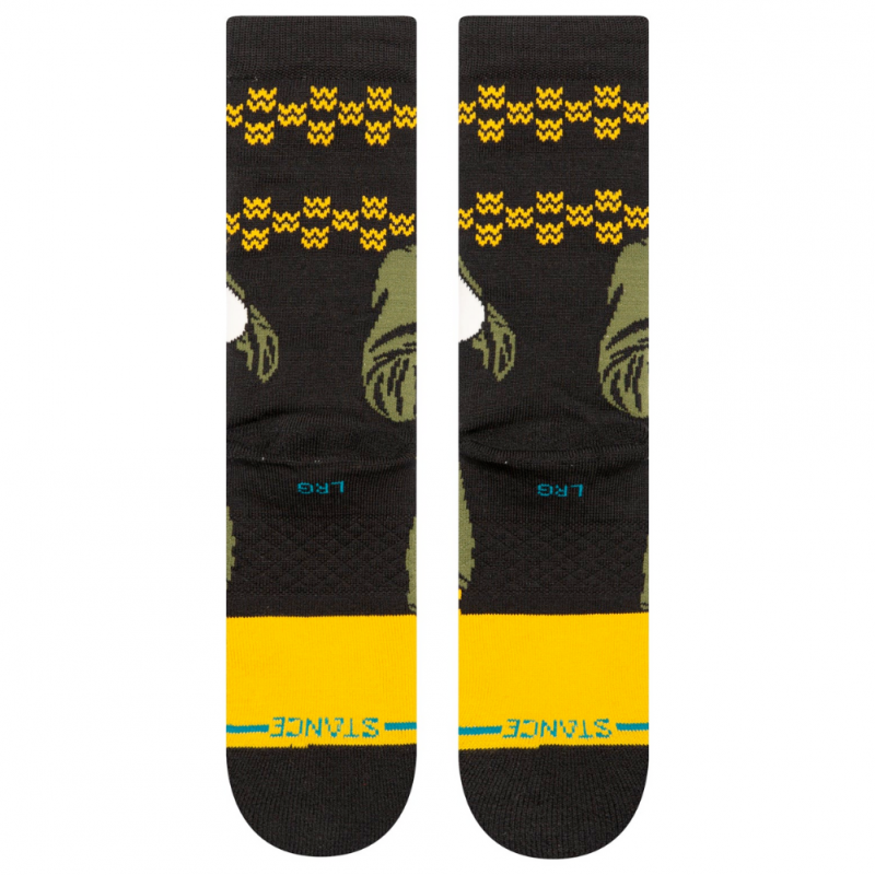 STANCE Chaussettes Homme Coton SMILINGS MY FAVORITE Noir Jaune