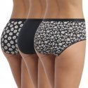 DIM Lot de 3 Boxers Femme Coton POCKETS STRETCH Black Bold