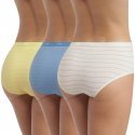 DIM Lot de 3 Boxers Femme Coton POCKETS STRETCH Stripy