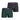 Lot de 2 Boxers homme Coton Noir/Vert - Eden Park