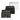Lot de 3 Boxers homme Coton Kaki/Noir/Blanc - Impetus