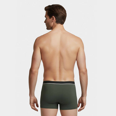 Lot de 3 Boxers homme Coton Kaki/Noir/Blanc - Impetus