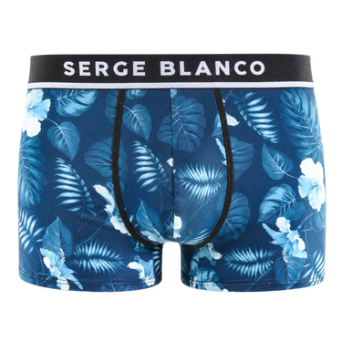 Lot de 3 Boxers homme Coton Noir/Jaune/Bleu/Blanc/Kaki Imprimé - Serge Blanco