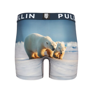 Boxer homme Polyester Blanc/Beige Imprimé - Pull In