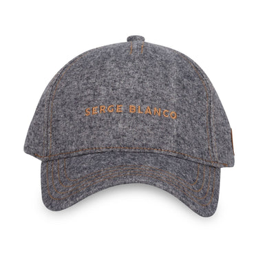 Casquette Uni Serge Blanco Grise Baseball Strapback / Boucle en Denim