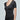 T-shirt manches courtes col en V Femme THERMO Noir et Blanc