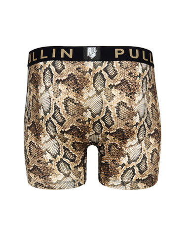 Boxer homme Polyester Beige/Marron/Noir Imprimé - Pull In