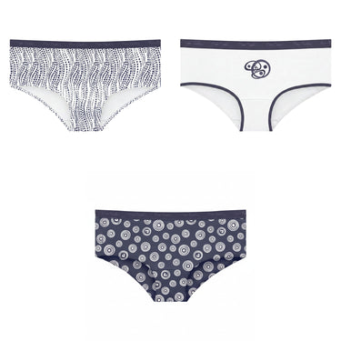 Lot de 3 Culottes femme Coton Confort, Discrète (sous les vêtements), Flatlock, Respirant, Stretch Uni - Pierrecardin