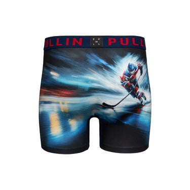 Boxer homme Polyester Bleu marine/Rouge/Blanc/Noir Imprimé - Pull In