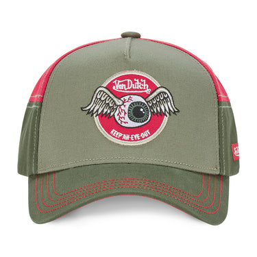 Casquette Homme AVIN Gris et Rouge