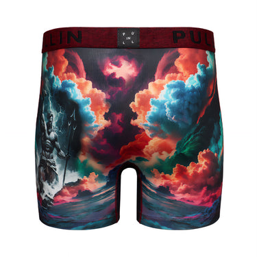 Boxer homme Polyester Noir/Rouge/Orange/Bleu/Vert/Rose Imprimé - Pull In