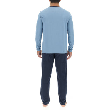 Pyjama Bleu homme coupe Regular Col rond Uni - Pierre Cardin