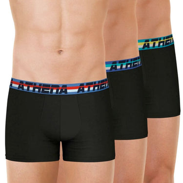 LOT DE 3 Boxer Sous-vêtements Homme 720COTON Noir et Multicolore