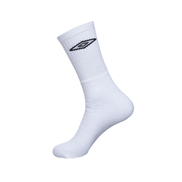 Lot de 20 Paires de Chaussettes homme Tennis Sportif Blanc/Noir Uni - Umbro