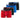 Lot de 4 Boxers garcon Coton Noir/Bleu/Rouge/Blanc Uni - Freegun