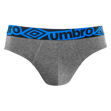 Lot de 3 Slips homme Coton Bleu Uni - Umbro