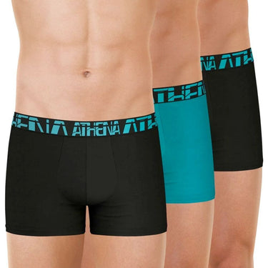 LOT DE 3 Boxer Sous-vêtements Homme 720MICRO Noir et Lagon