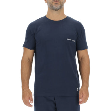 Tee Shirt Bleu homme coupe Regular Col rond Uni - Pierre Cardin