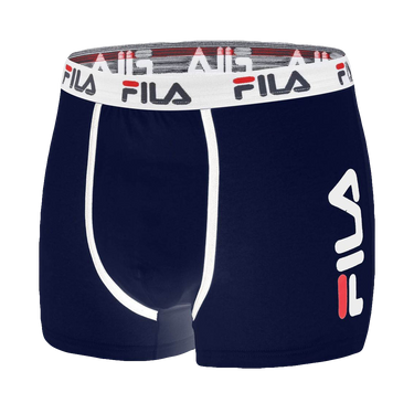 Lot de 2 Boxers homme Coton Bleu Uni - Fila